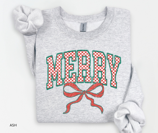 Merry Checkered Bow