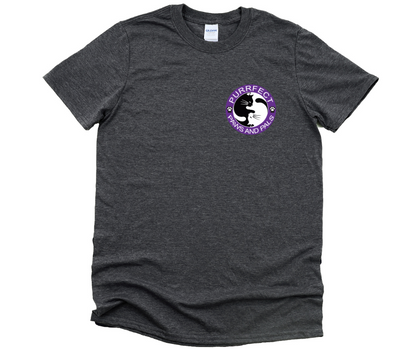 Purrfect Paws Logo - Heather Grey