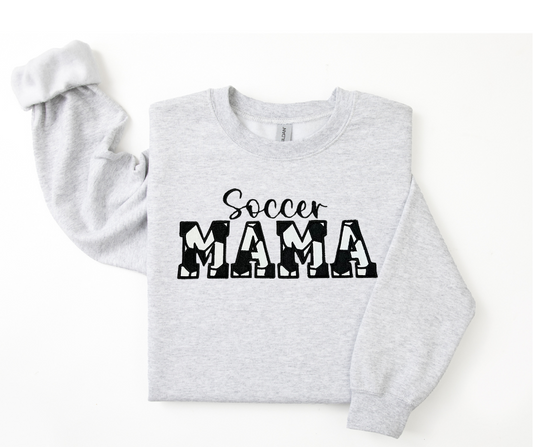 Soccer Mama Embroidered Sweatshirt