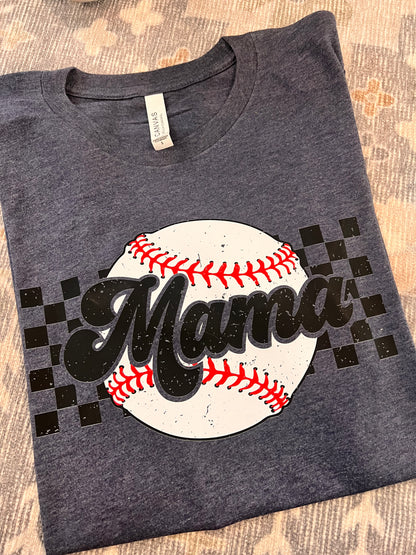 Retro Baseball Mama