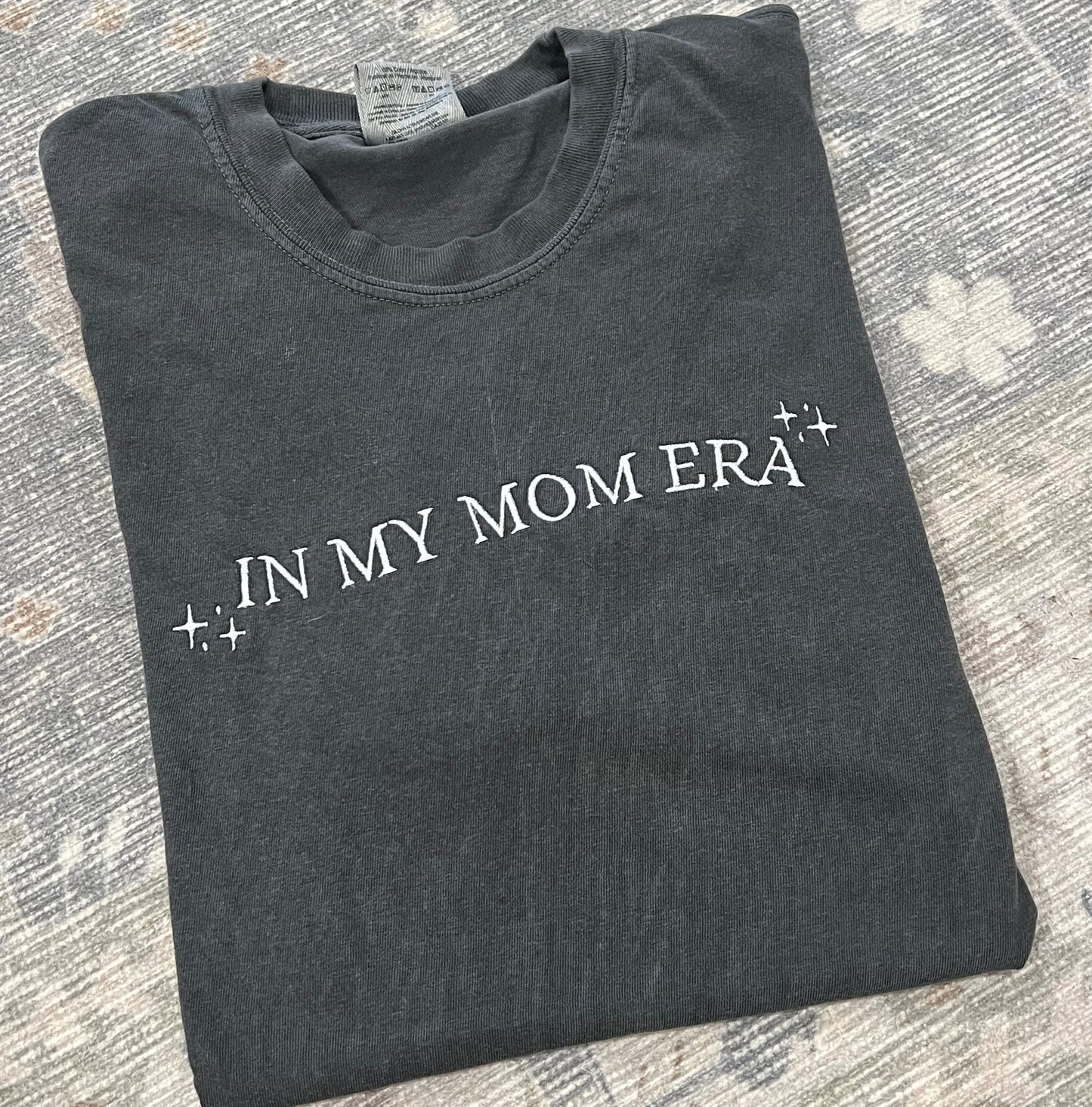 In My Mom Era Embroidered T-shirt