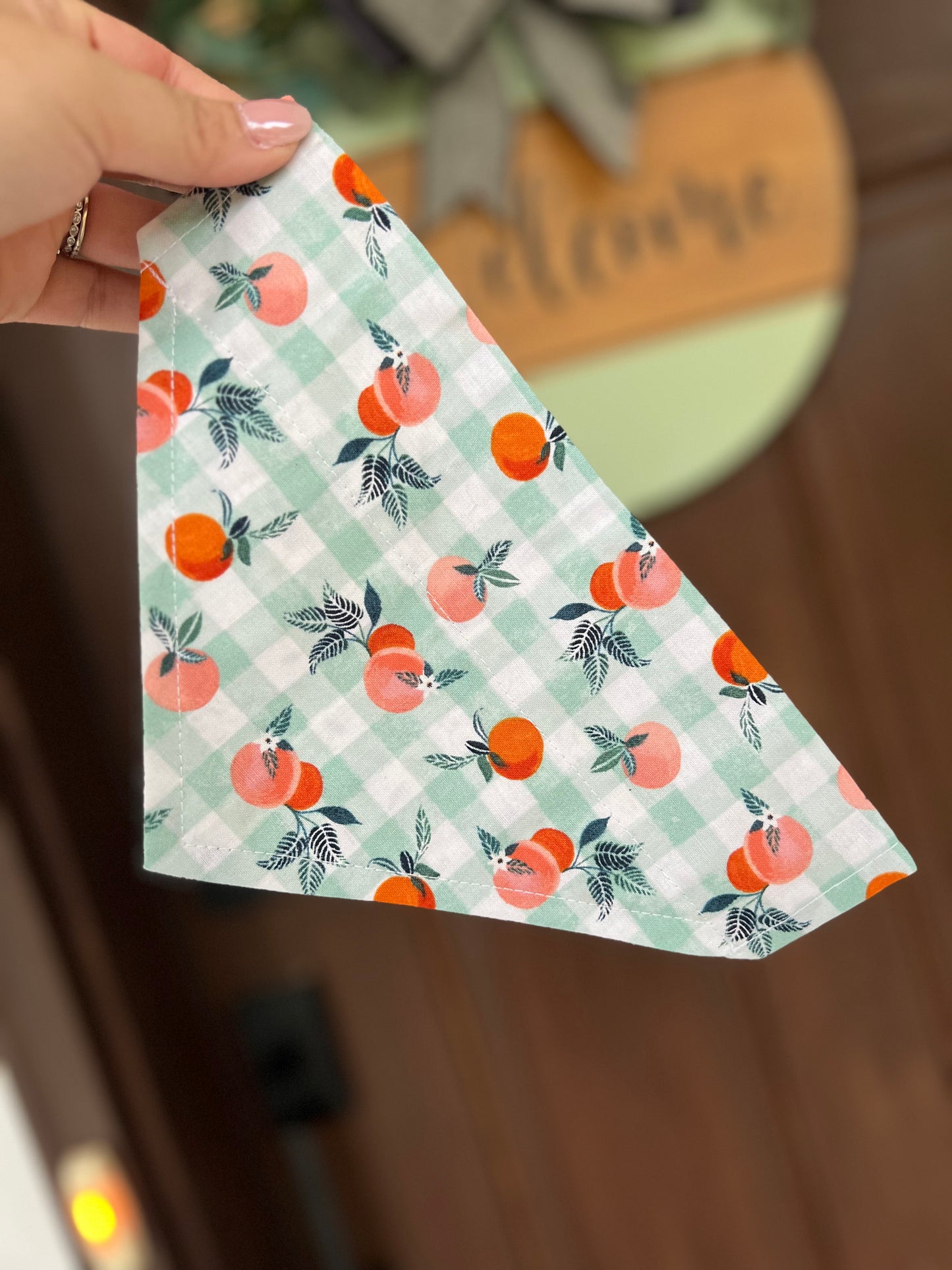 Peaches Dog Bandana