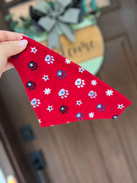 Red 4th of July Dog Bandana