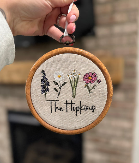 Birth Flower Sign/Ornament